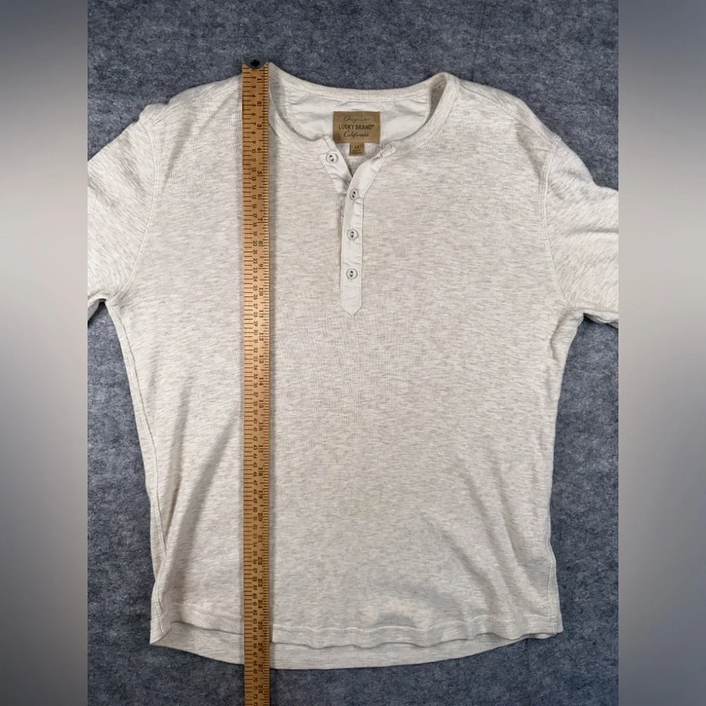 Lucky Brand Mens Medium long-sleeve Henley T-shirt - Picture 4 of 6